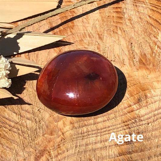 Galet Agate rouge